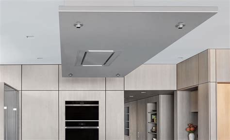 ceiling-mounted hood stainless steel vc36s flush mount into cabinets|36 flush range hood.